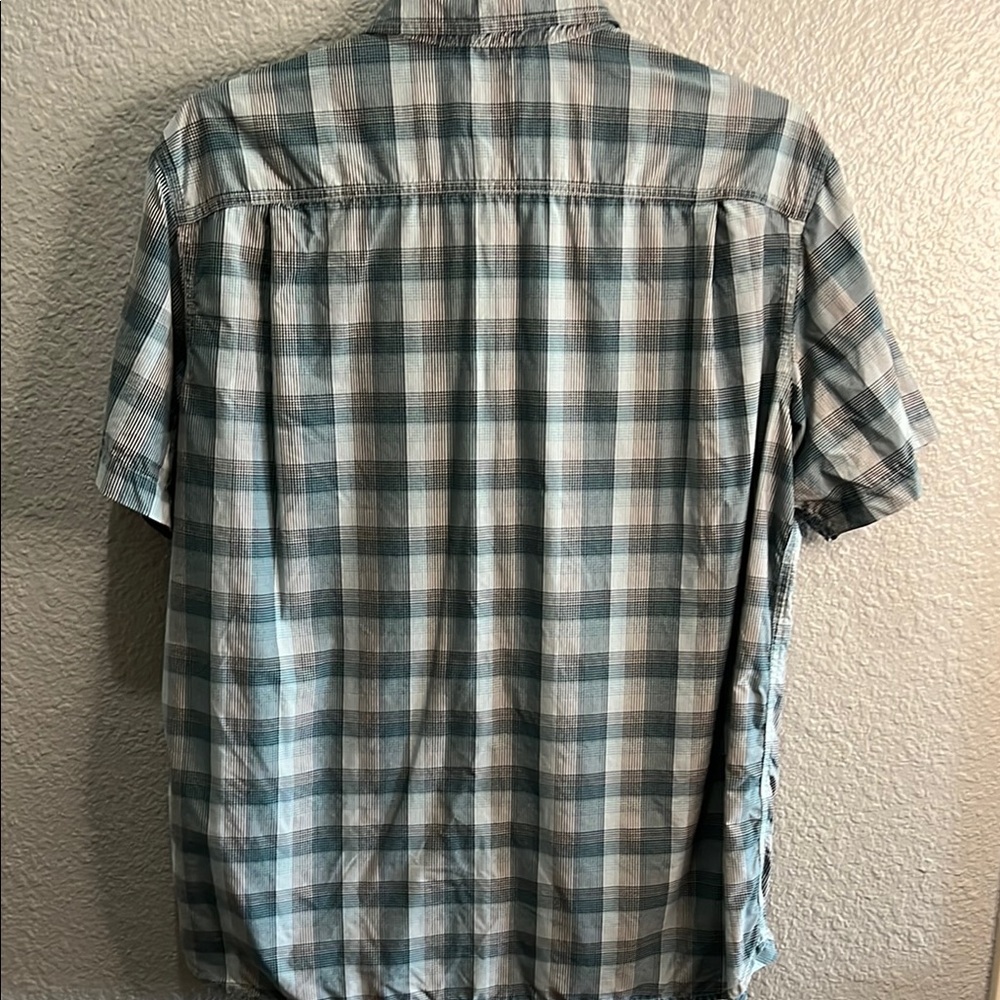 The North Face Blue and Gray Casual Button Down Shirt - Picture 4 of 7